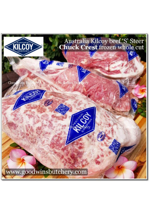 Beef CHUCK CREST Australia STEER (young cattle) KILCOY frozen WHOLE CUT +/- 2kg (price/kg)